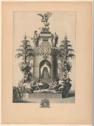 Catafalque de Henri de la Tour d&39;Auvergue, Notre Dame, Paris, 9 de setembro de 1675