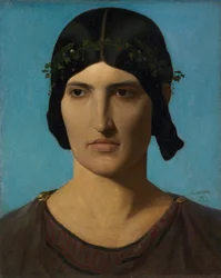Cabeça de uma mulher italiana, 1847-1860.