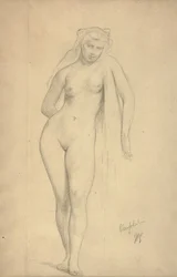 Omphale, c.1887 (grafite sobre papel)