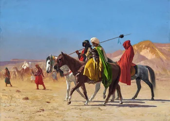 Cavaleiros Atravessando o Deserto