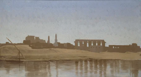 Vista do Nilo em Luxor, 1857