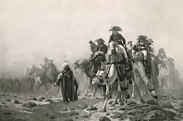 General Bonaparte no Egito, de Uma coleção de obras de Jean-Leon Gerome em 100 fotos, 1881 (fotogravura) (ver também 183490)