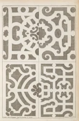 Desenhos de "fontes e jatos de água no estilo italiano", publicado em 1661