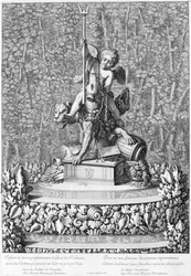 Fonte com o gênio da riqueza, Versailles, 1676