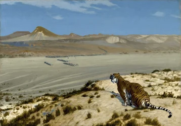 Tigre à espreita