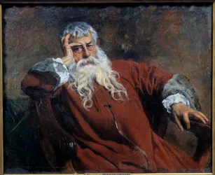 Auto-Retrato Pintura de Ernest Meissonier (1815-1891) 1890 Sun. 0,52x0,61 m Paris, musee d