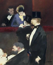 Um Loge na Ópera, c.1880