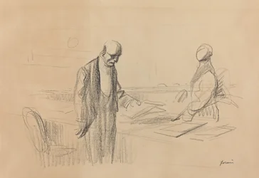 Na Conferência, c. 1919.
