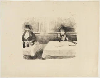 No restaurante