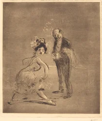 Bailarino e garçom