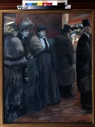 Foyer do teatro. Pintura de Jean-Louis Forain (Jean-Louis Forain