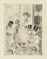 O Café da Nova Atenas, c.1876 (gravura)