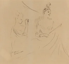 Duas senhoras em um Loge, 1886.