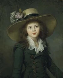 Baronesa Elizabeth Stroganova 1779-1818, início dos anos 1780.