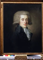 Retrato do vice-chanceler russo Nikita Panin (1770-1837) (Retrato do vice-chanceler Nikita Panin). Pintura de Jean Louis Voille (1744-após 1803). Óleo sobre tela, 73,1 x 57 cm