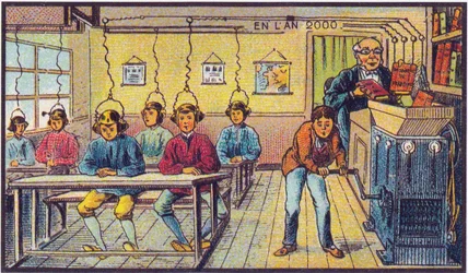 Na escola. Da série Visões do Ano 2000, 1899