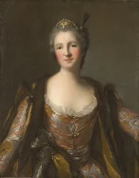 Elisabeth Catherine de Besenval, marquise de Broglie, en sultaneamente - Marquise de Broglie (1718-1777), nee Freiin von Besenval von Brunstatt, como Sultana, de Nattier, Jean-Marc (1685-1766). Óleo sobre tela. 1742 Dimensão : 81x63 cm. Nationalmuseum Esto