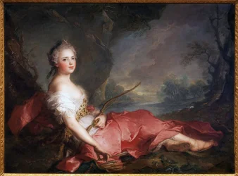 Madame Adelaide en Diane - Pintura de Jean Marc (Jean-Marc) Nattier (1685-1766), óleo sobre tela