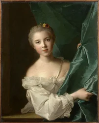 Retrato de Eleonore Louise de Berville, marquesa de Hallay-Coetquen, 1751.