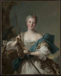 Retrato de uma mulher como Diana, 1752.