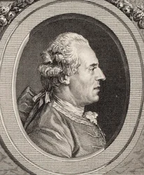 Retrato do violinista e compositor Jean Joseph Cassanéa de Mondonville 1711-1772.