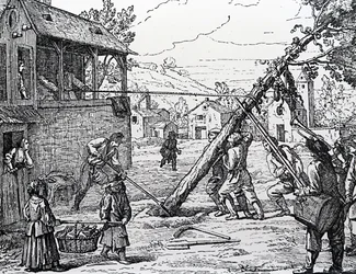 O plantio do Maypole