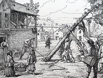 O plantio do Maypole