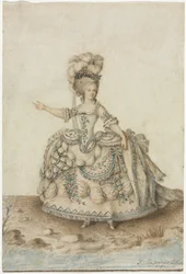 Estudo de figurino para cantor de ópera