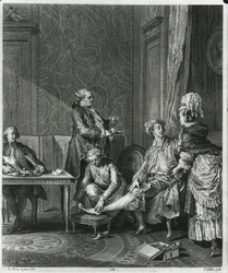 O dique, gravado por Louis Michel Halbou (1730-c.1809) 1781