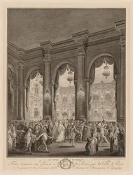 A bola mascarada, 1782.