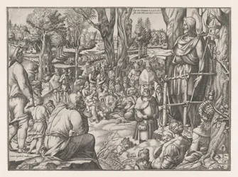 Pregação de São João no Deserto, 1535-55.
