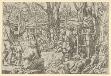 Pregação de São João no Deserto, 1535-55.