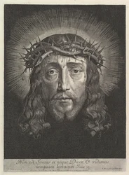 O Santo Rosto coroado de espinhos, em grande formato.