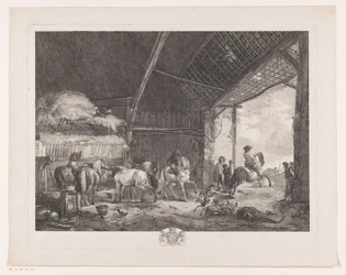 Números e cavalos nos estábulos dos correios
Os Correios
Impressões após pinturas de Philips Wouwerman (título da série)
Oeuvres de Ph.pe Wouwermans Hollandois (título da série)