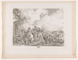 Viajantes para uma estalagem
Os boémios
Impressões após pinturas de Philips Wouwerman (título da série)
Oeuvres de Ph.pe Wouwermans Hollandois (título da série)