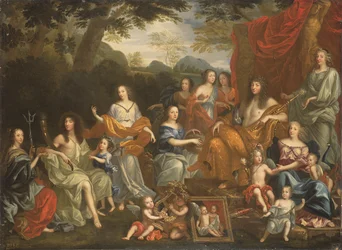 A família de Luís XIV (óleo sobre tela)