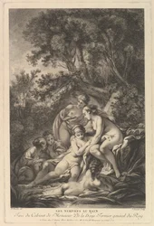 Les Nimphes au Bain As Ninfas no Banho, século XVIII.