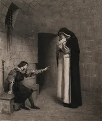 Jean-Paul Laurens - Mestre Pedro nas masmorras de Joana d
