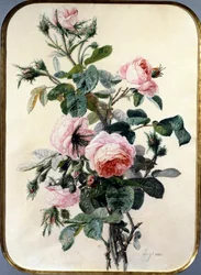 As Rosas. Pintura de Jean Pierre Lays (1825-1887) Coleção particular.