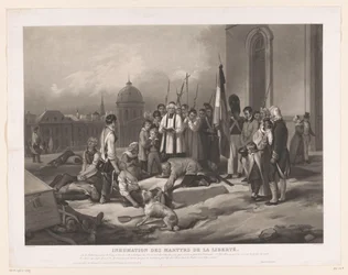 Enterro das vítimas da Revolução de Julho
Inhumation des Martyrs de la Liberté (título sobre o objecto)