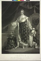 Rei de França Carlos X. (água-tinta)