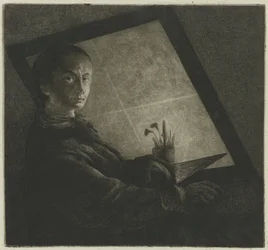 Auto-retrato como gravador