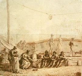 O vendedor de café na Pont-Neuf, 1819