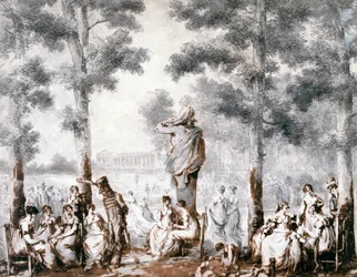 O terraço das Tulherias, 1807