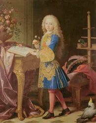 Retrato de Carlos de Bourbon, c.1725-35 (óleo sobre tela)