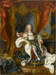 Retrato de Luís XV, 1710-1774, rei de França, aos 9 anos de idade, 1719