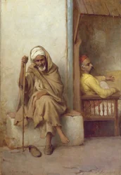 Homens argelinos descansando, 1882