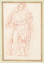 Figura vestida com gravata na cintura