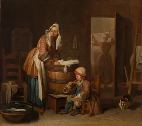 Woman Doing Wash (The Washerwoman)