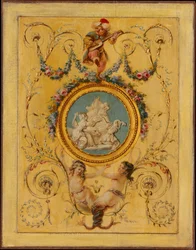 Painel da porta do Gabinete Turc do Comte d